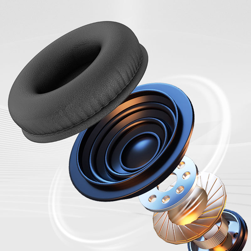 Lenyes LH85 Çift Kanal Stereo Kulak Üstü Bluetooth Kulaklık v5.3 Siyah