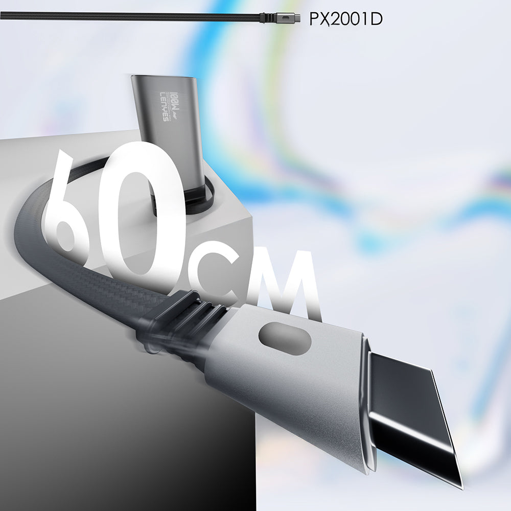 Lenyes PX2001D Hızlı Şarj Özellikli Dijital LED Göstergeli Taşınabilir Powerbank 100W 20000mAh Gümüş