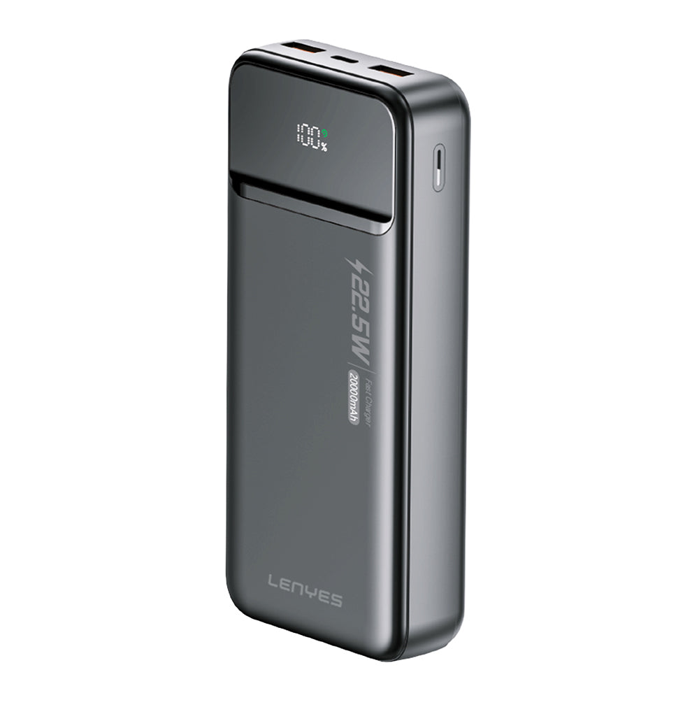Lenyes PX254D PD 20W Hızlı Şarj Özellikli Dijital LED Göstergeli Powerbank 22.5W 20000mAh