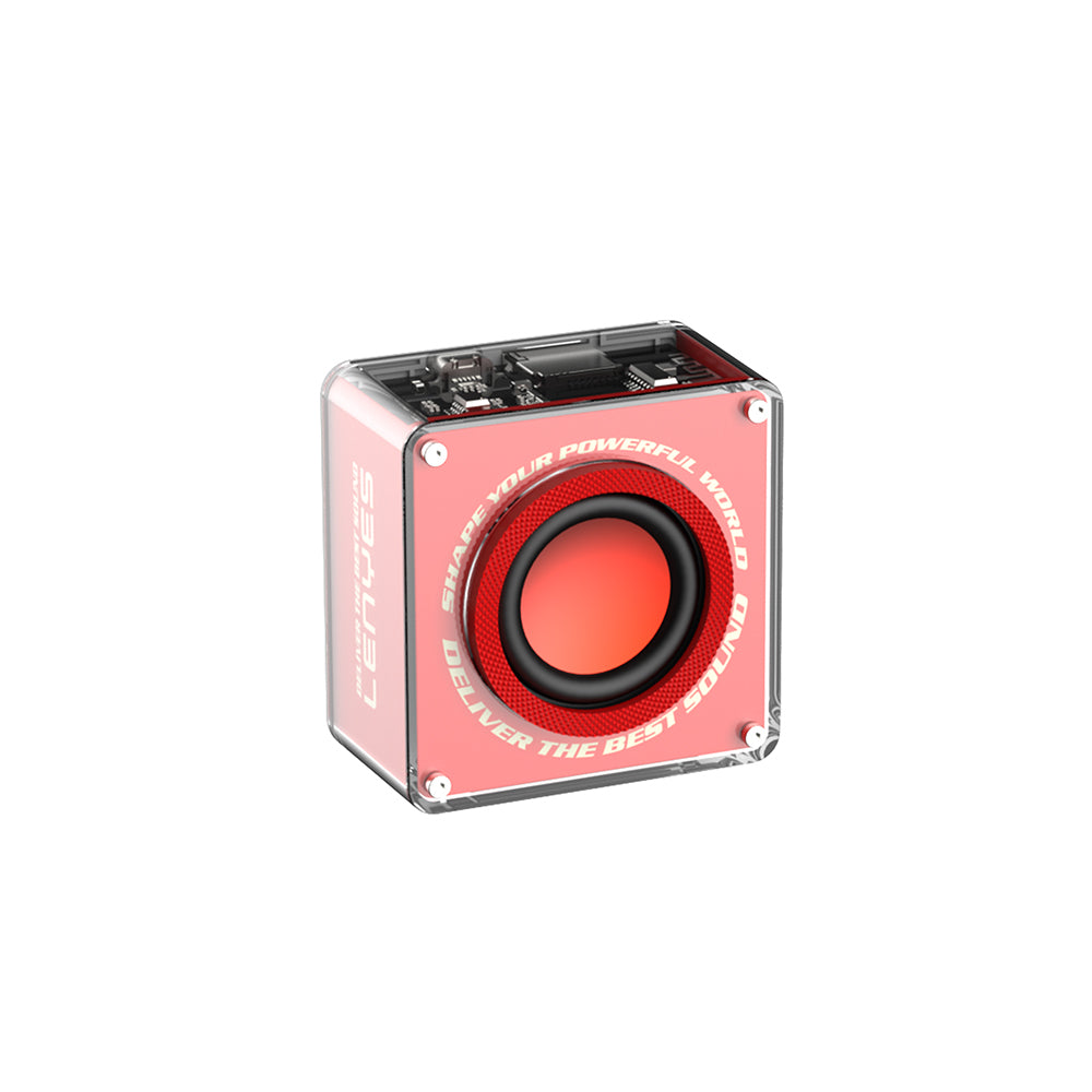 Lenyes S222 Mini TWS Kablosuz Bluetooth Hoparlör v5.3 5W Siyah