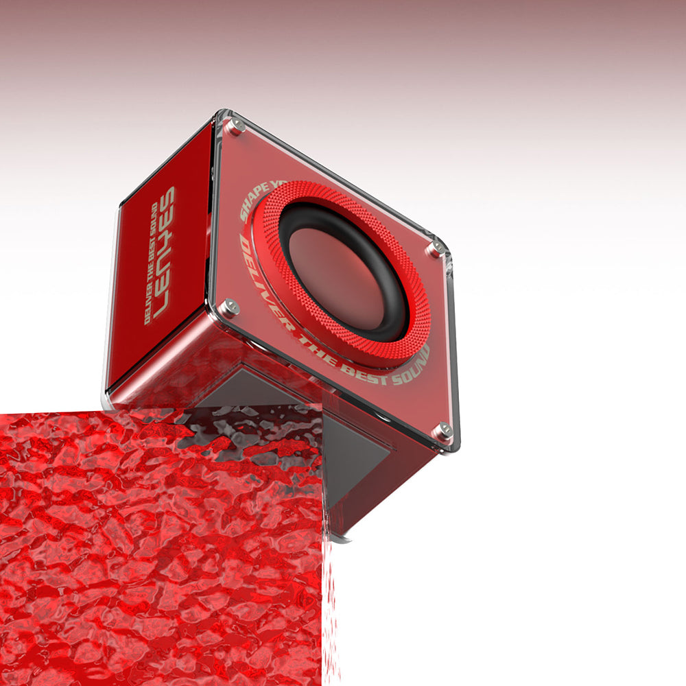 Lenyes S222 Mini TWS Kablosuz Bluetooth Hoparlör v5.3 5W Siyah