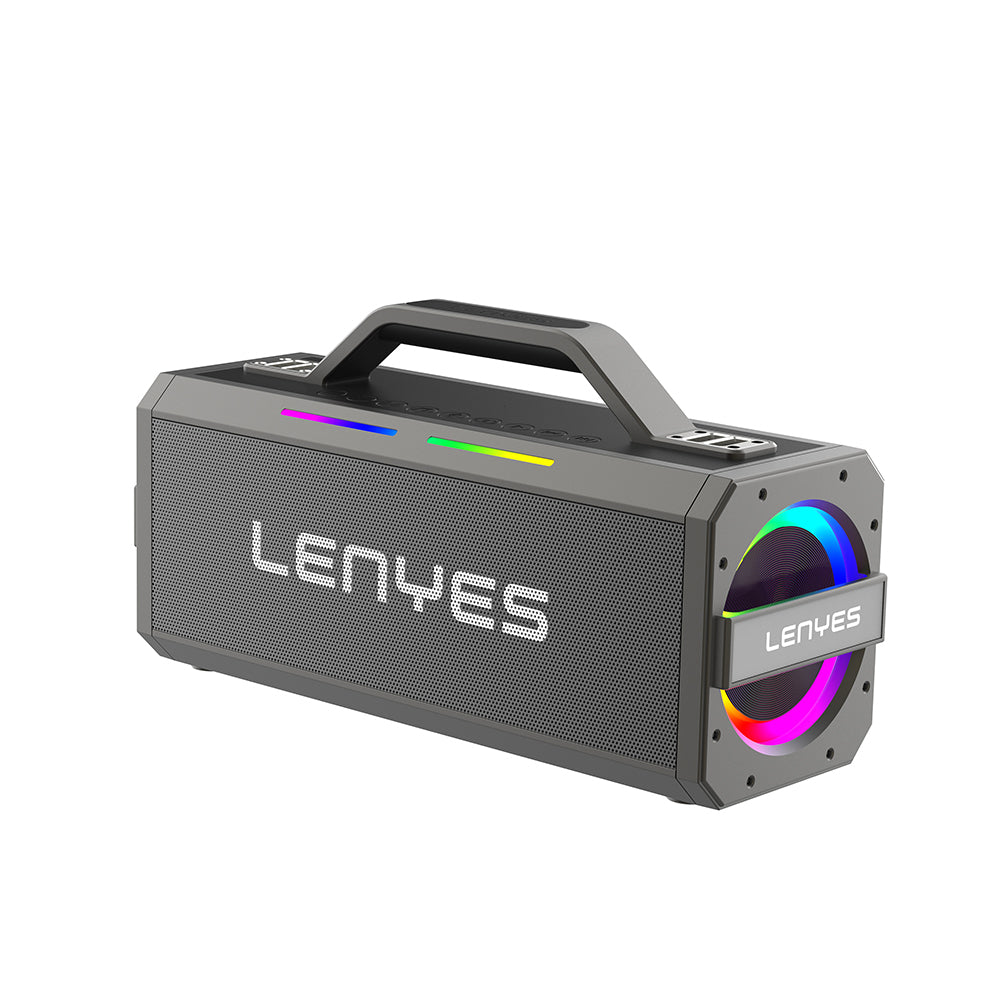 Lenyes S836 RGB Led Işıklı TWS Bluetooth Speaker Hoparlör v5.0 Siyah