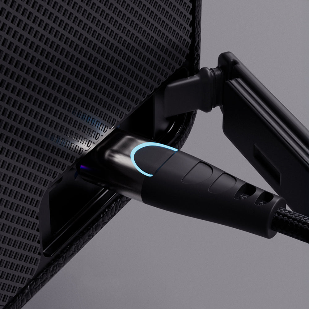 Lenyes S875 Elegance Serisi RGB Işıklı Taşınabilir Su Geçirmez TWS Bluetooth Hoparlör v5.3 40W Siyah