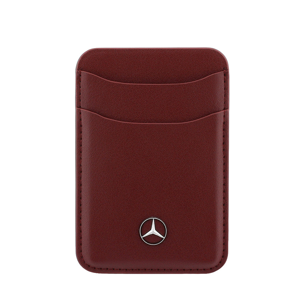 Mercedes Benz Orjinal Lisanslı Yeni Nesil 2 Hazneli Metal Logolu Deri Magnetik Kartlık