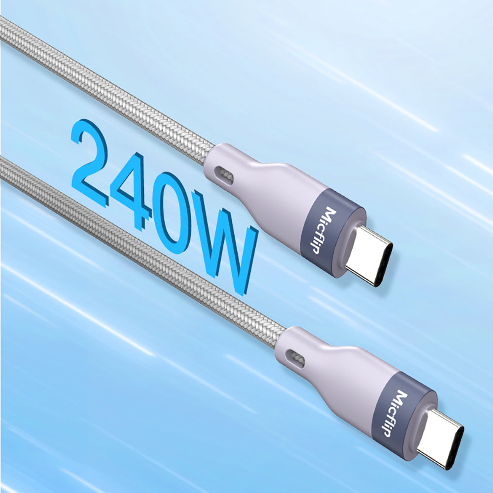 Micflip A25 Type-C to Type-C PD Hızlı Şarj Özellikli Data ve Şarj Kablosu 240W 2M
