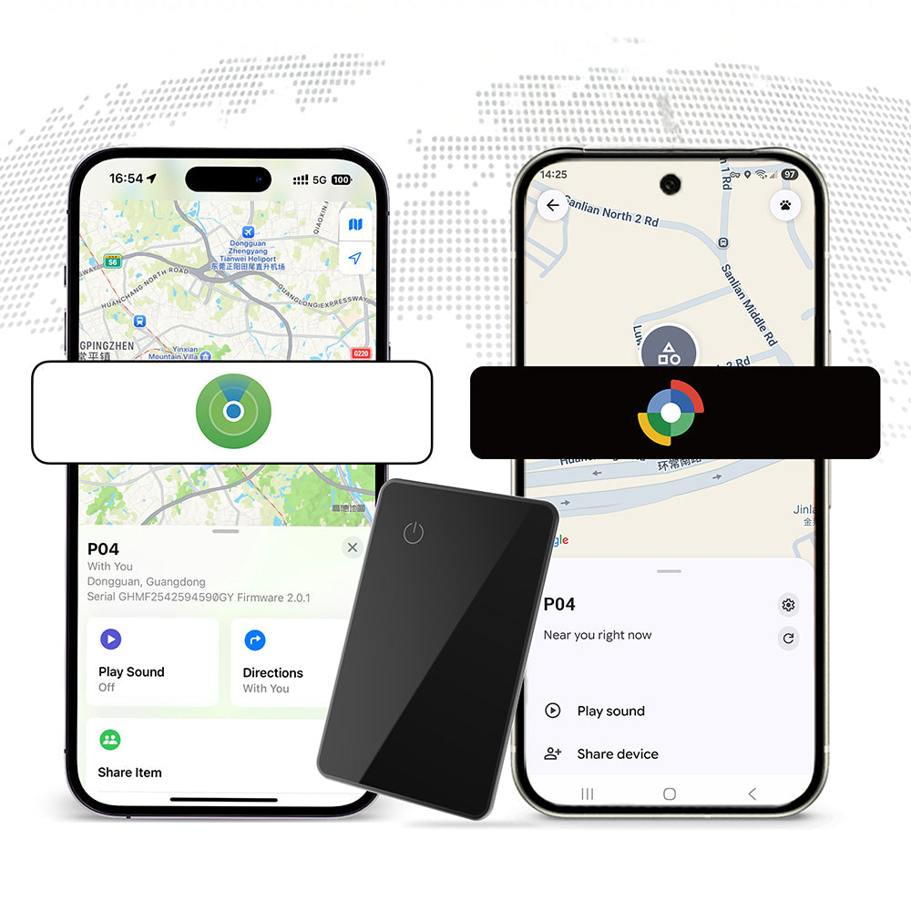 Micflip P045 Suya Dayanıklı iOS ve Android Cihazlar için Wireless Şarj Özellikli Akıllı Takip Kartı