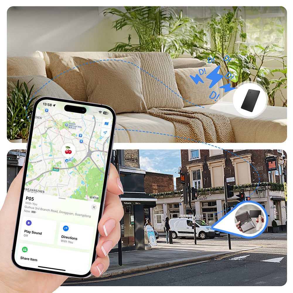 Micflip P055 Suya Dayanıklı iOS ve Android Cihazlar için Takip Özellikli Akıllı Kart