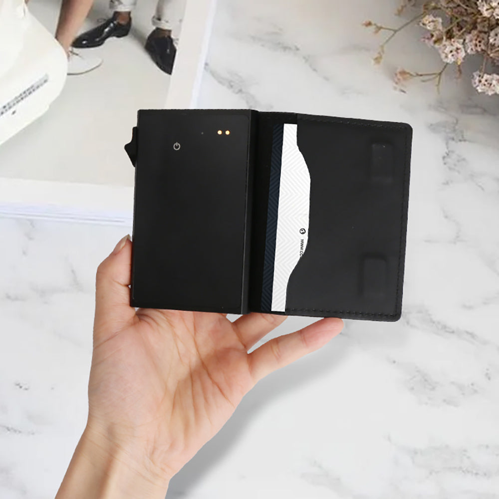 Micflip P15 Three Fold Akıllı Takip Özellikli Hakiki Deri Kartlık