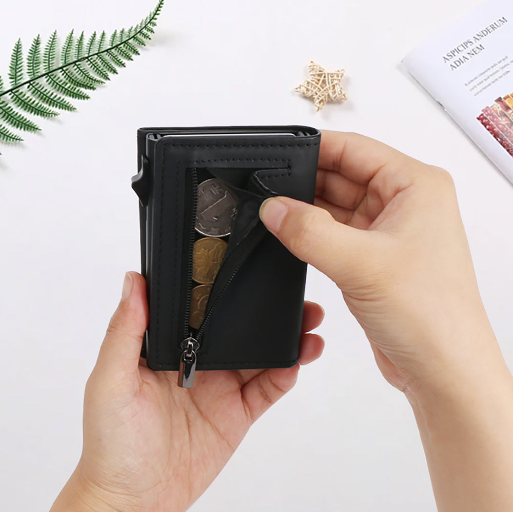 Micflip P15 Three Fold Akıllı Takip Özellikli Hakiki Deri Kartlık