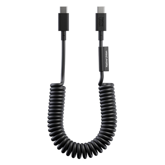 Native Union POP Serisi Type-C to Type-C Spiralli Şarj Kablosu 60W 1.2M