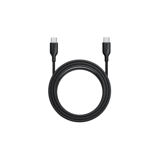 Pitaka Flex Braided Örgülü Tasarımlı Type-C to Type-C PD Data ve Şarj Kablosu 60W 1.2M Siyah
