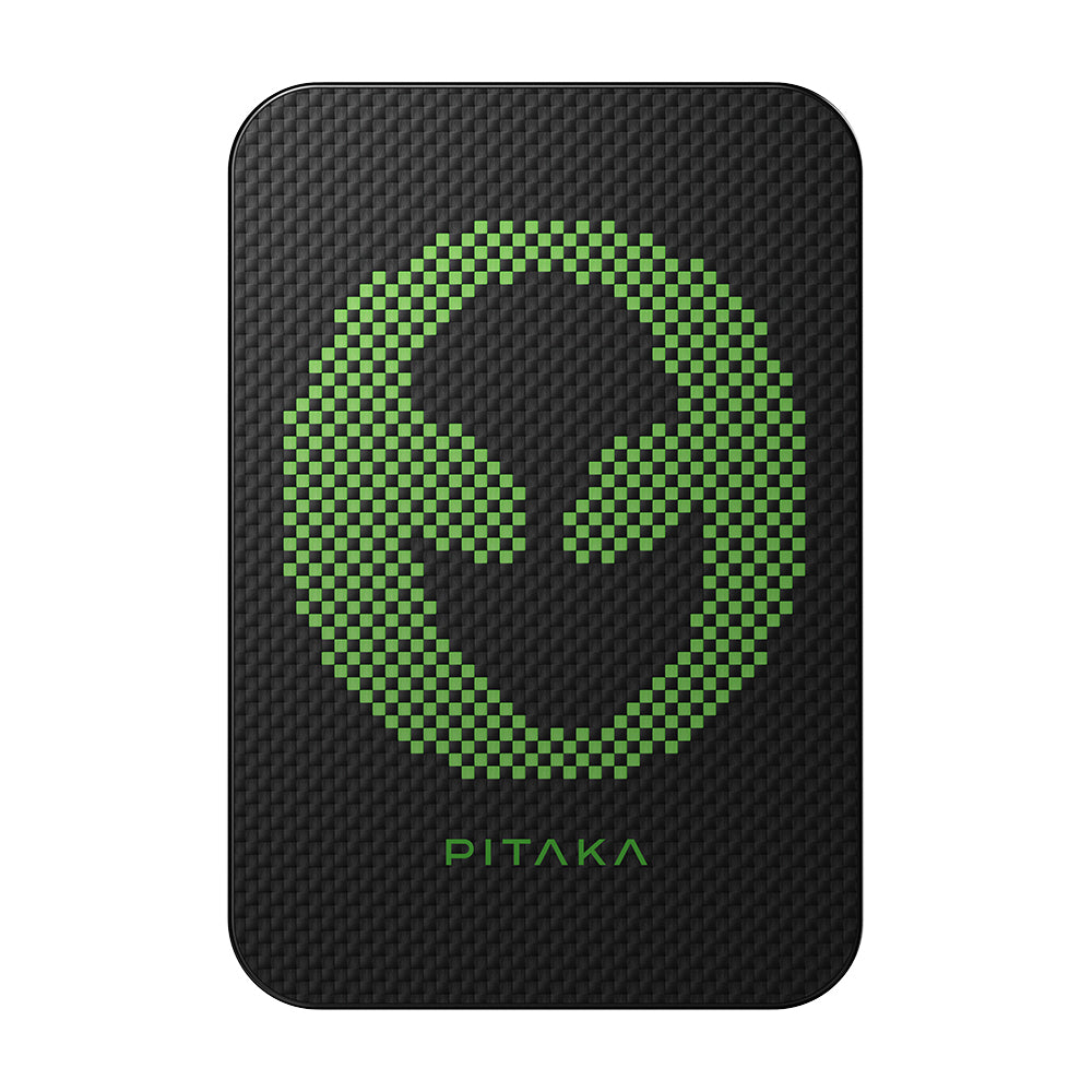 Pitaka Tactile Woven Qi2 Şarj Teknolojili Aramid Fiber M-Safe Powerbank 15W 5000mAh Siyah