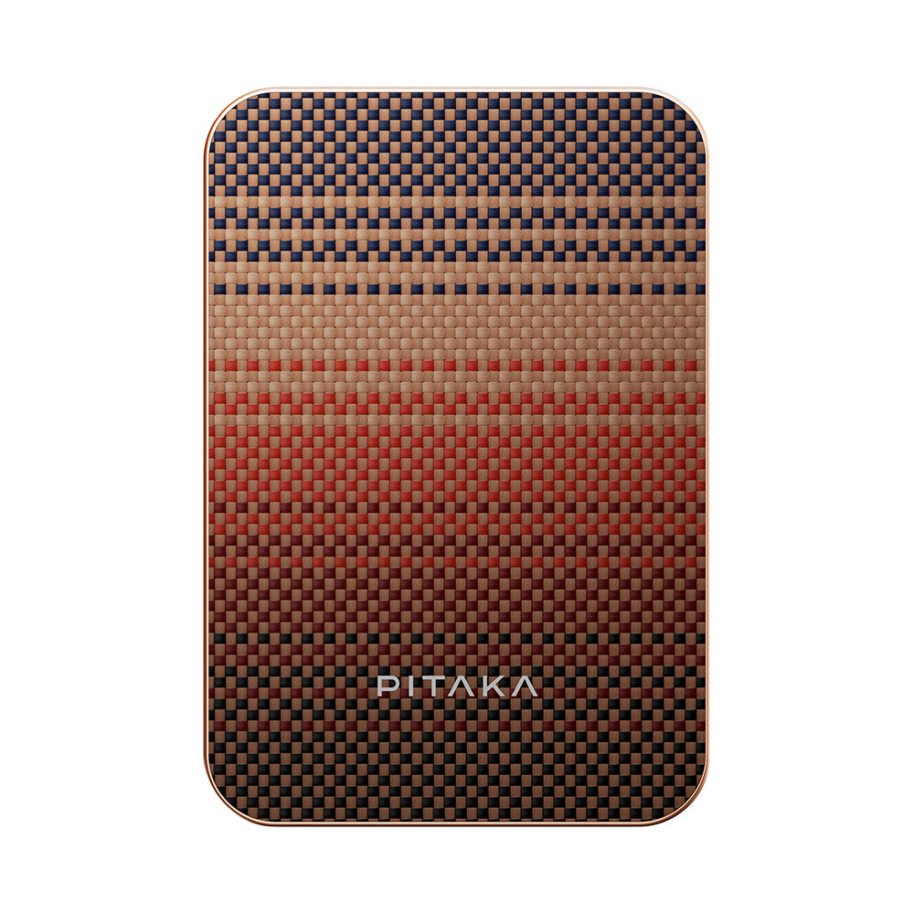 Pitaka Tactile Woven Qi2 Şarj Teknolojili Aramid Fiber M-Safe Powerbank 15W 5000mAh Mavi