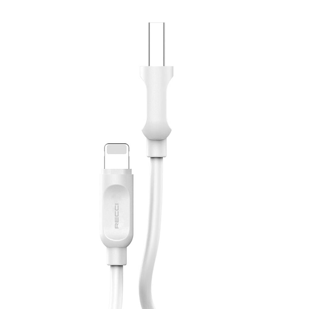 Recci RCL-P100 City of Sky Serisi Lightning to USB-A Data ve Şarj Kablosu 1M Siyah