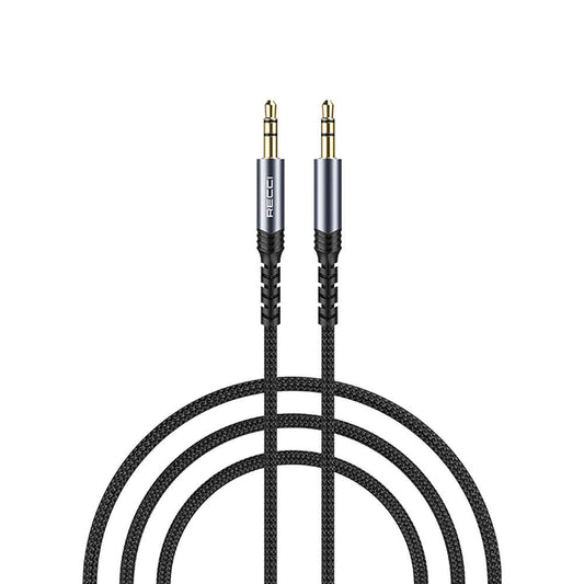 Recci RDS-A28 3.5mm to 3.5mm AUX Audio Kablo Gri