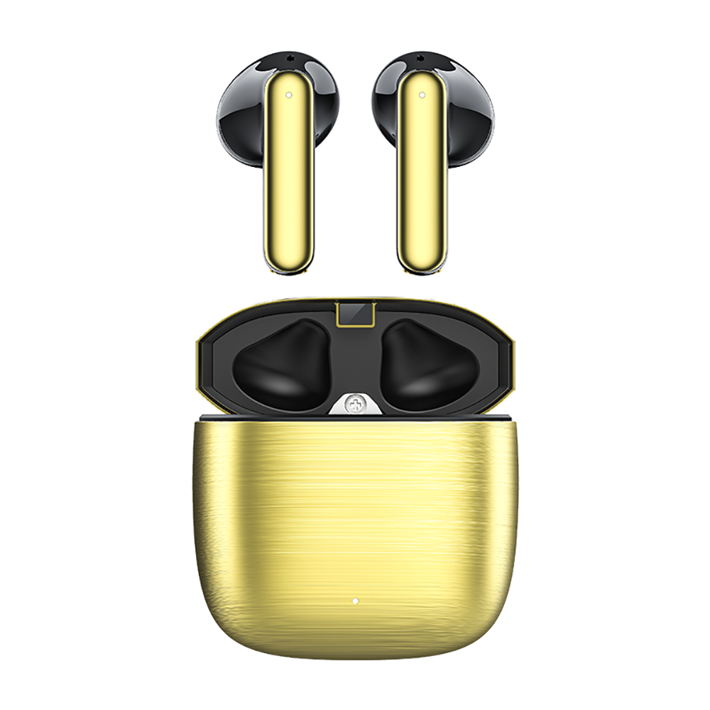 Recci REP-W42 Bounty Hunter Serisi TWS Kulak İçi Bluetooth v5.2 Kulaklık Gold