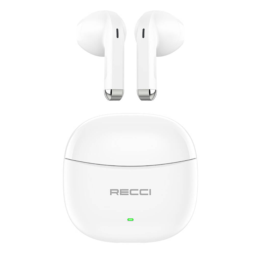 Recci REP-W81 Melody Serisi Hi-Fi Ses Kaliteli TWS Kulak İçi Bluetooth v5.3 Kulaklık Beyaz