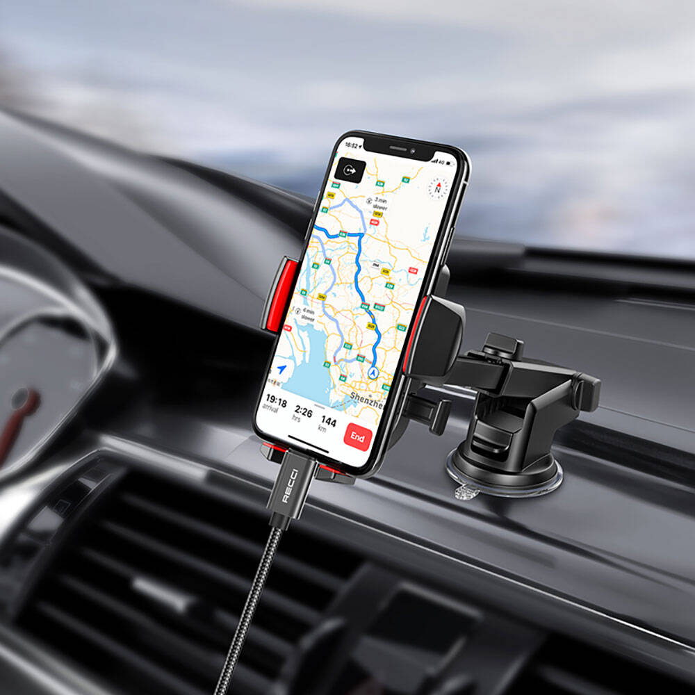 Recci RH02 Lightning to 3.5mm AUX Audio Kablo Siyah