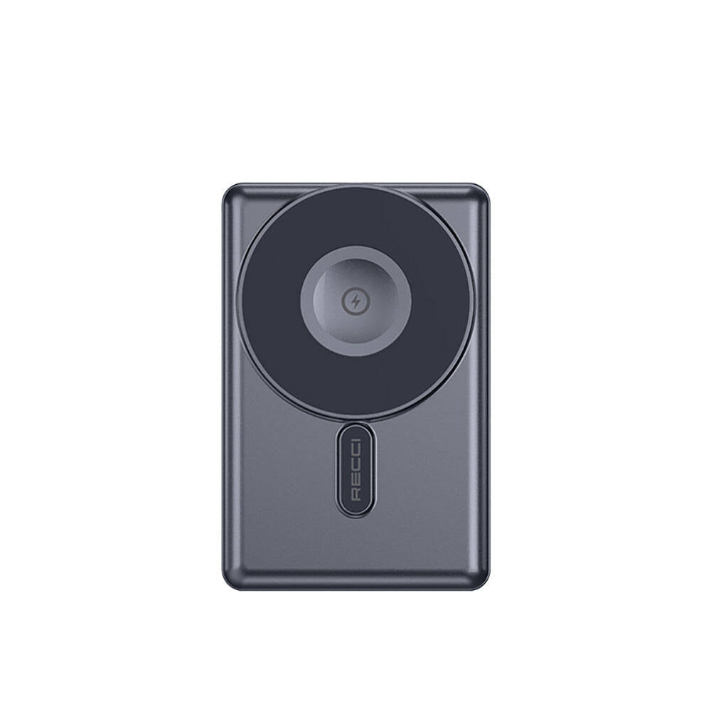 Recci RPB-W19 Standlı Magsafe Şarj Özellikli Powerbank 10.000mAh Siyah