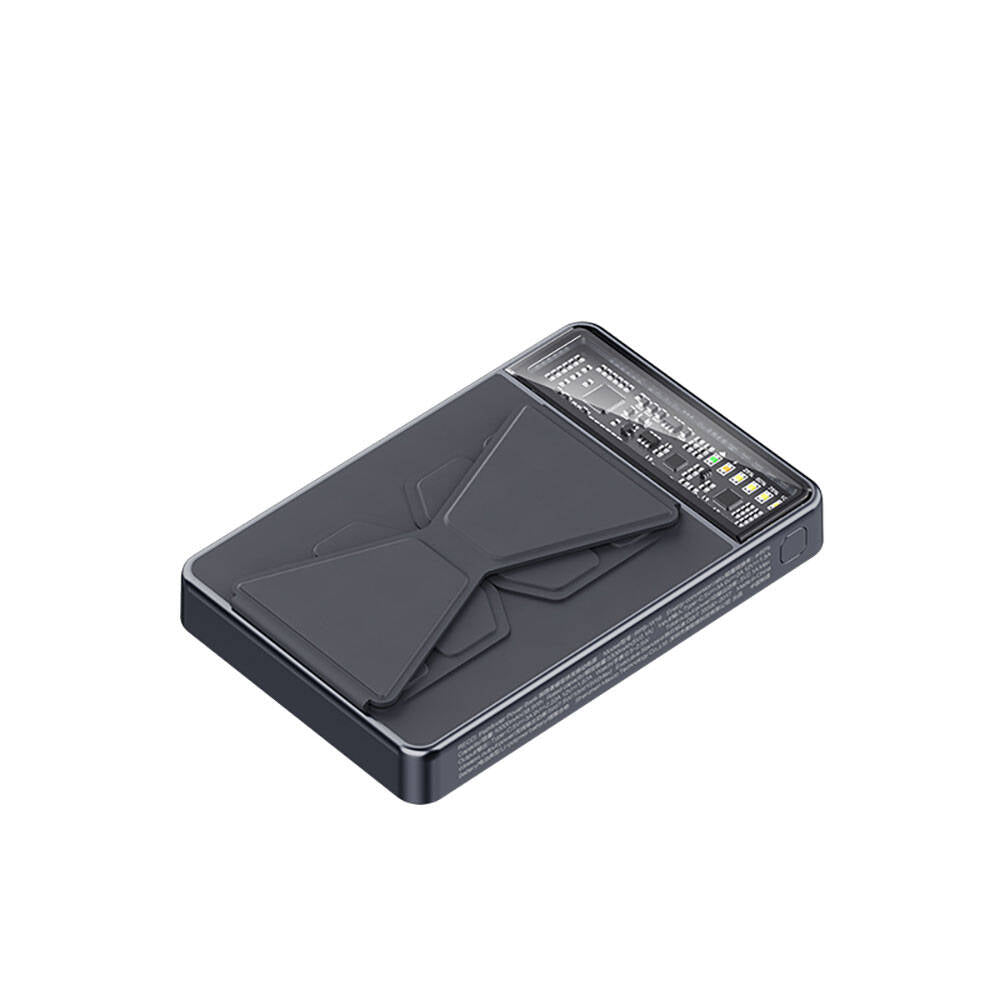 Recci RPB-W19 Standlı Magsafe Şarj Özellikli Powerbank 10.000mAh Beyaz