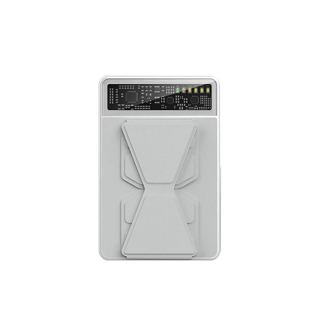 Recci RPB-W19 Standlı Magsafe Şarj Özellikli Powerbank 10.000mAh Beyaz