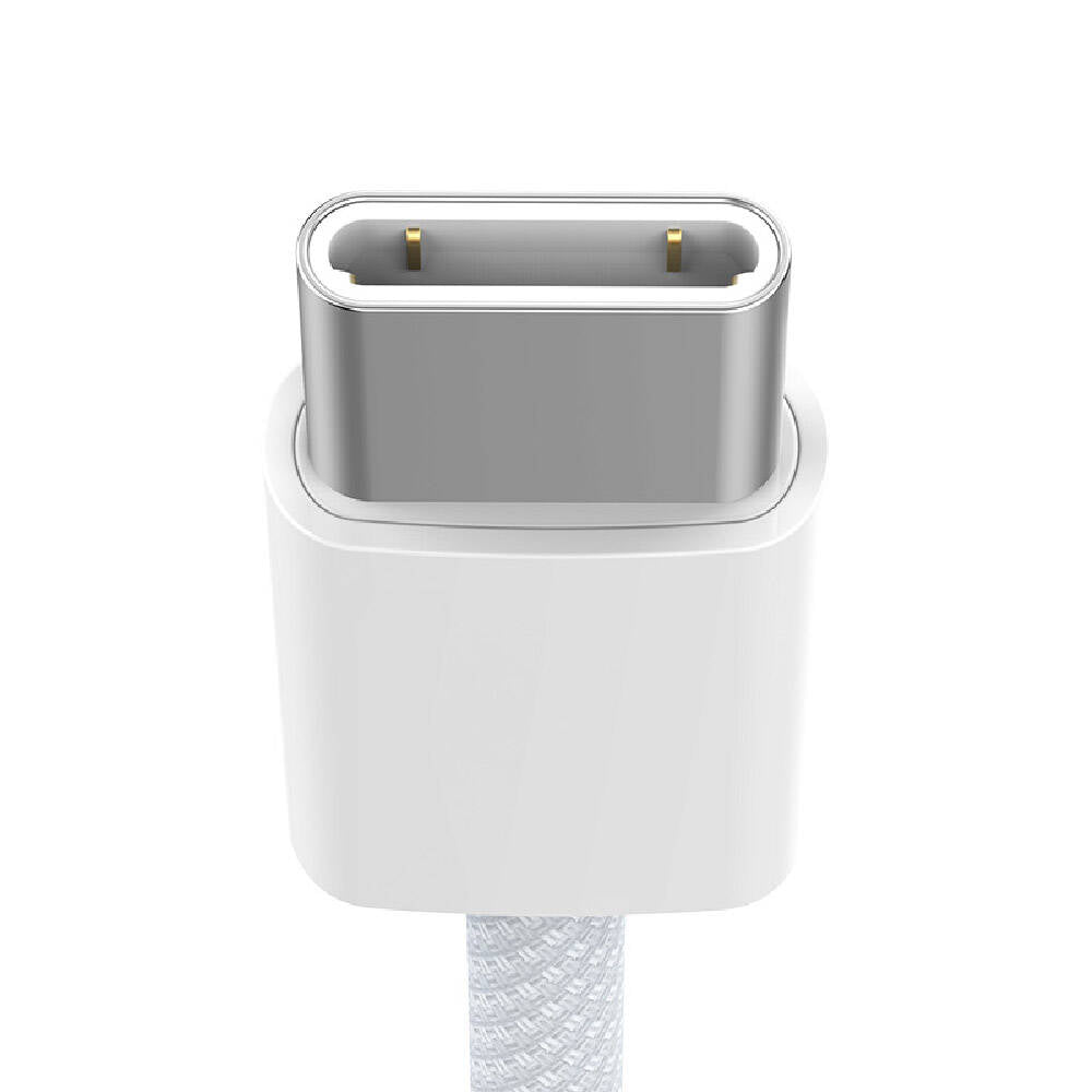 Recci RS13CC Nature Serisi 60W Hızlı Şarj Özellikli Type-C To Type-C PD Kablo 1.2M Beyaz