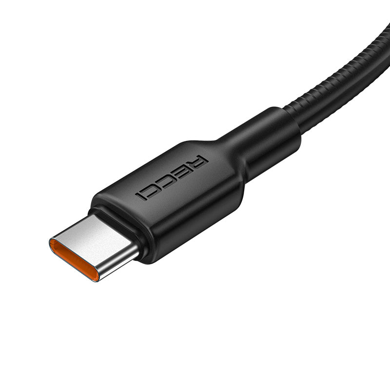 Recci RS56CC Type-C to Type-C PD Hızlı Şarj Özellikli Data ve Şarj Kablosu 100W 1.2M Beyaz