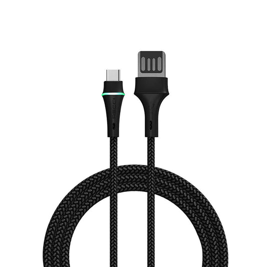 Recci RTC-N19C Genbu Serisi USB-A to Type-C 3A Hızlı Şarj Özellikli Şarj ve Data Kablosu 1M