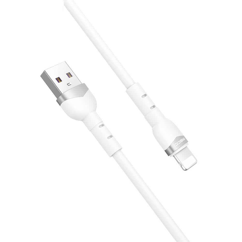 Recci RTC-N35L Hızlı Şarj Özellikli 100cm Lightning to USB-A Kablo Yeşil