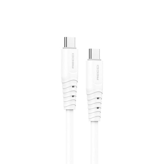 Recci RTC-P09CC Silicone Serisi 65W Hızlı Şarj Özellikli Type-C To Type-C PD Kablo 1.5M