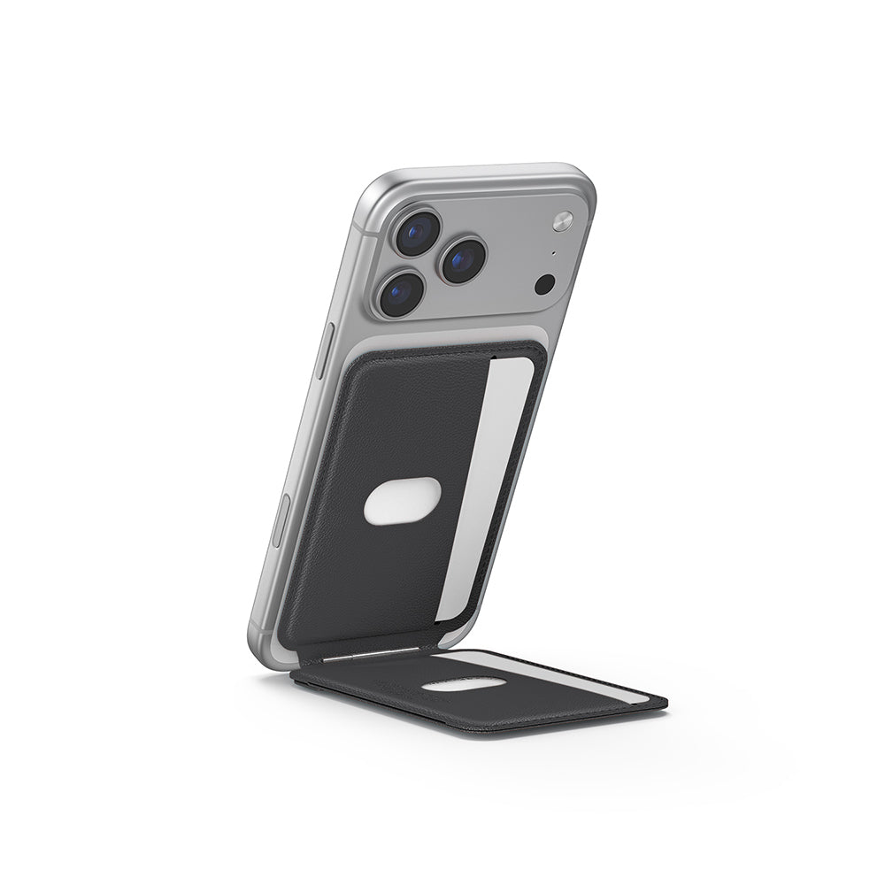 Skinarma Axis Serisi Foldable Stand Özellikli Deri Tasarımlı Kartlık