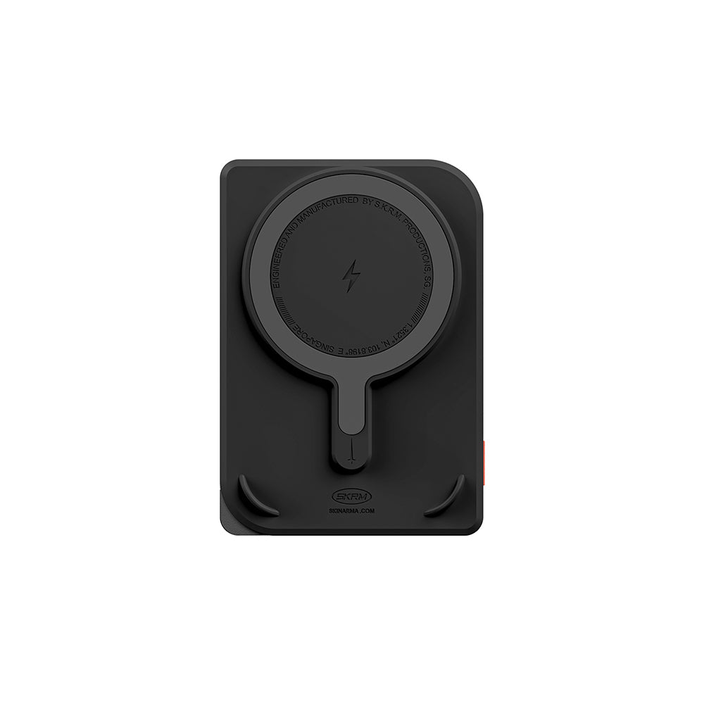 Skinarma Nexus Nova Kablosuz ve PD Hızlı Şarj Özellikli Standlı Taşınabilir Powerbank 20W 5000mAh Siyah