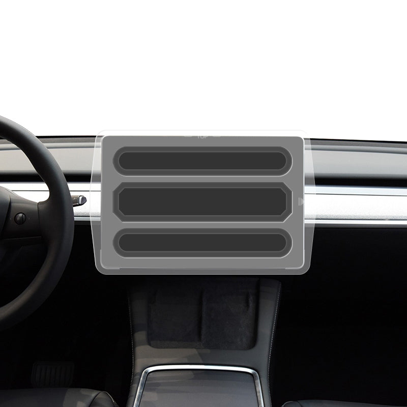 Tesla Model 3 CaseWorld Araç Multimedya Uygulama Aparatlı Ekran Koruyucu Şeffaf