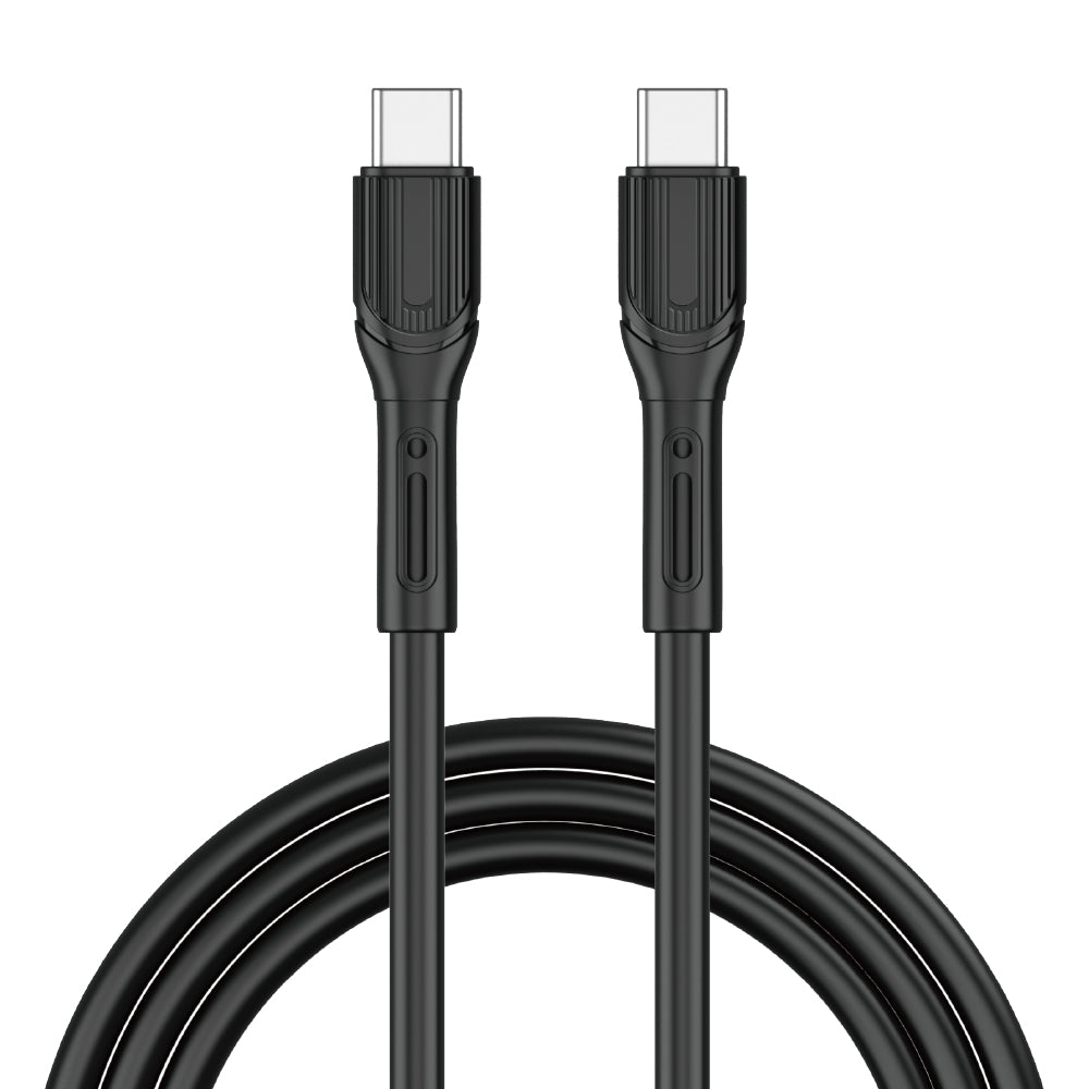 Wiwu Armor Wİ-C005 Kablo Ucu Korumalı Tasarım 100W Hızlı Şarj Özellikli Type-C To Type-C PD Kablo 1M Beyaz