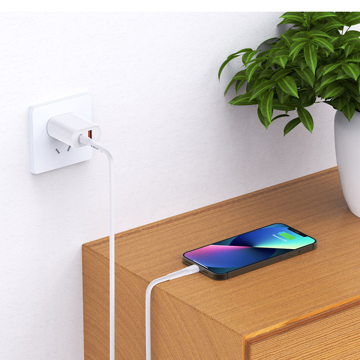 Wiwu Armor Wİ-C005 Kablo Ucu Korumalı Tasarım 20W Hızlı Şarj Özellikli Type-C to Lightning PD Kablo 1M Siyah