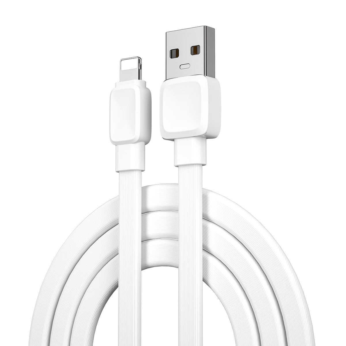 Wiwu Bravo Wİ-C003 Yassı Tasarım Lightning Usb Kablo 1M Siyah