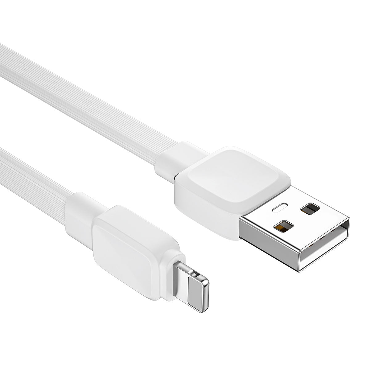 Wiwu Bravo Wİ-C003 Yassı Tasarım Lightning Usb Kablo 1M Beyaz