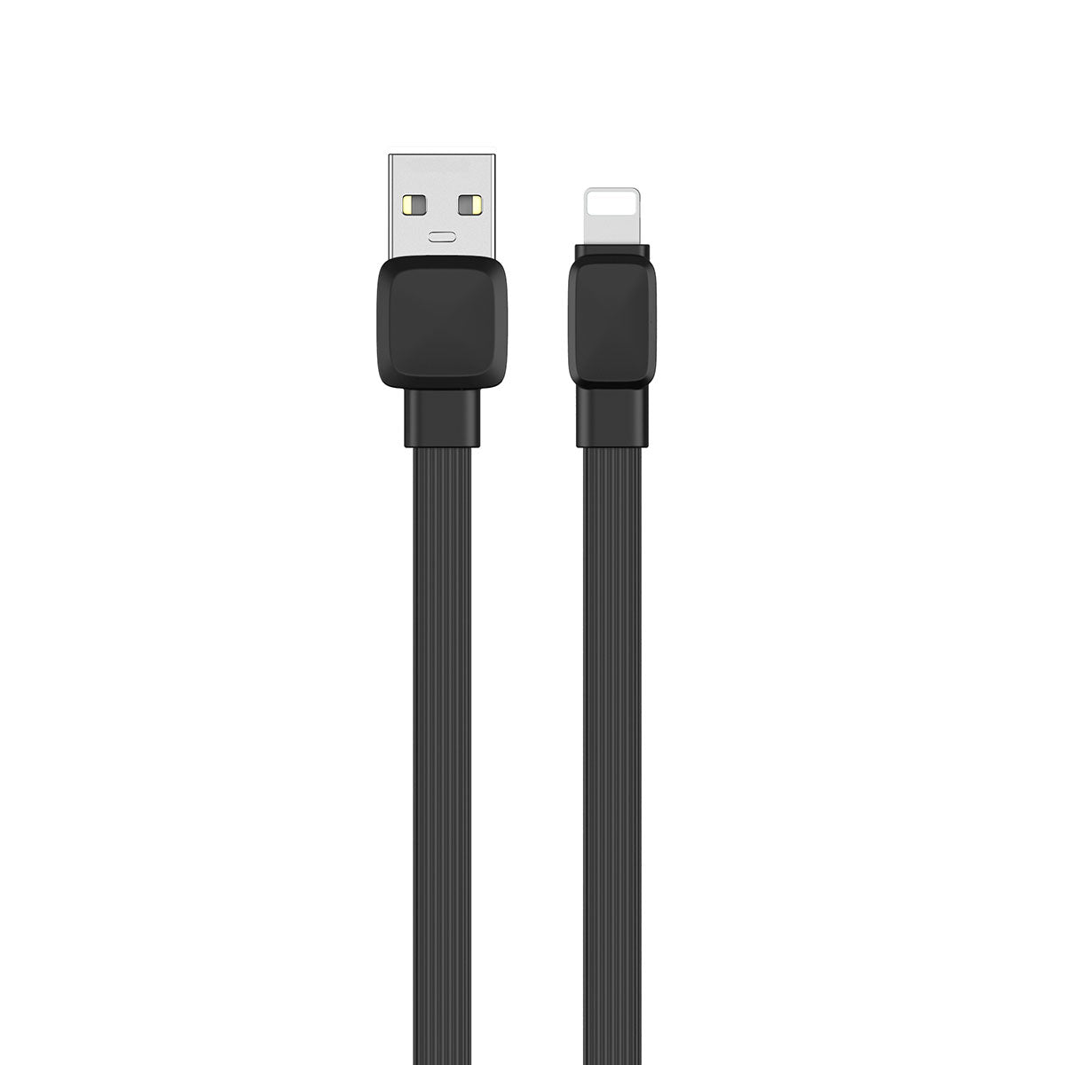 Wiwu Bravo Wİ-C003 Yassı Tasarım Lightning Usb Kablo 1M Siyah