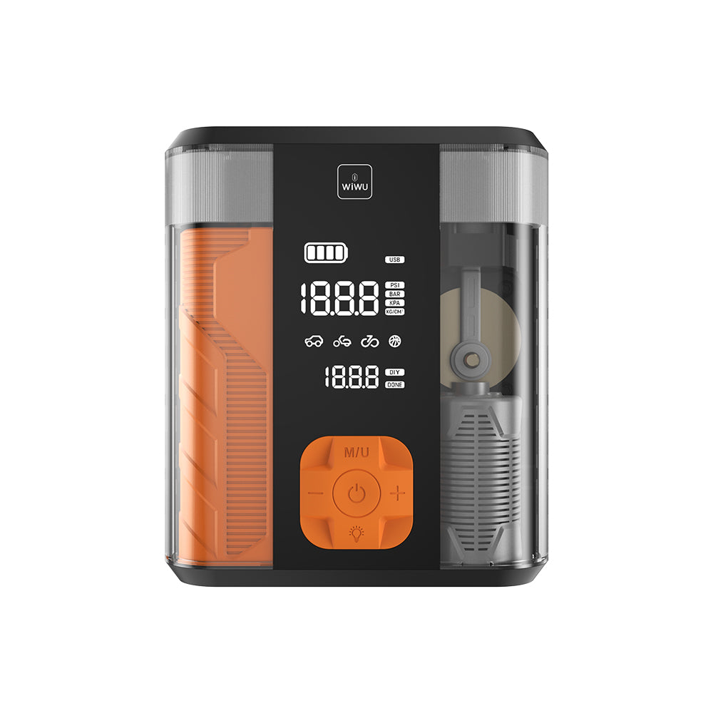 Wiwu CG201 4in1 Dijital LED Göstergeli Araç Akü Acil Durum Takviye Güç Kaynağı Powerbank 40W 8800mAh