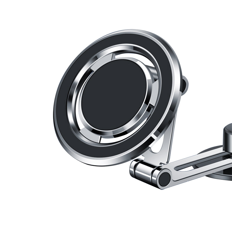 Wiwu CH025 360 Derece Dönebilen Magnetik Düz Zemin Versiyon Araç Telefon Tutucu Gümüş