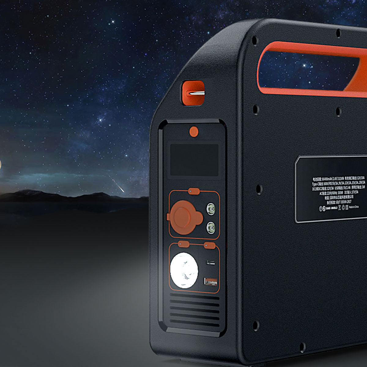 Wiwu JC-12 Dijital Ekran Lambalı Çoklu Priz ve Araç Şarj Portlu Taşınabilir Powerbank 300W 86400mAh Siyah