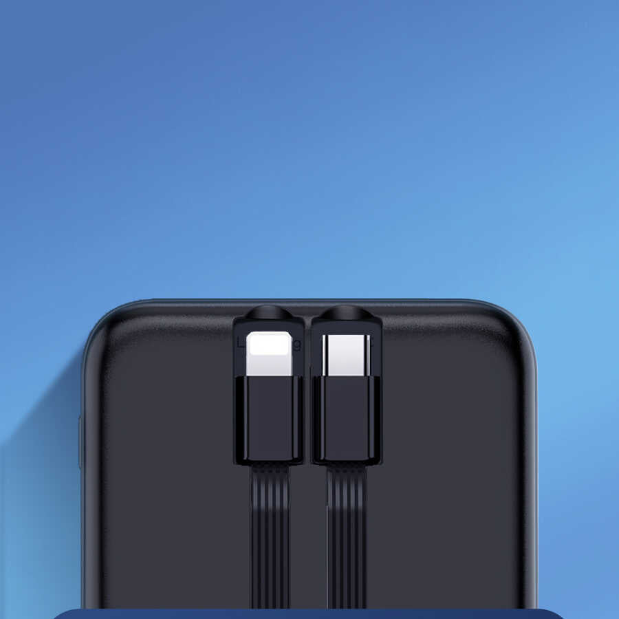 Wiwu JC-18 PD Hızlı Şarj Özellikli Led Göstergeli Powerbank 18W 10000mAh Siyah