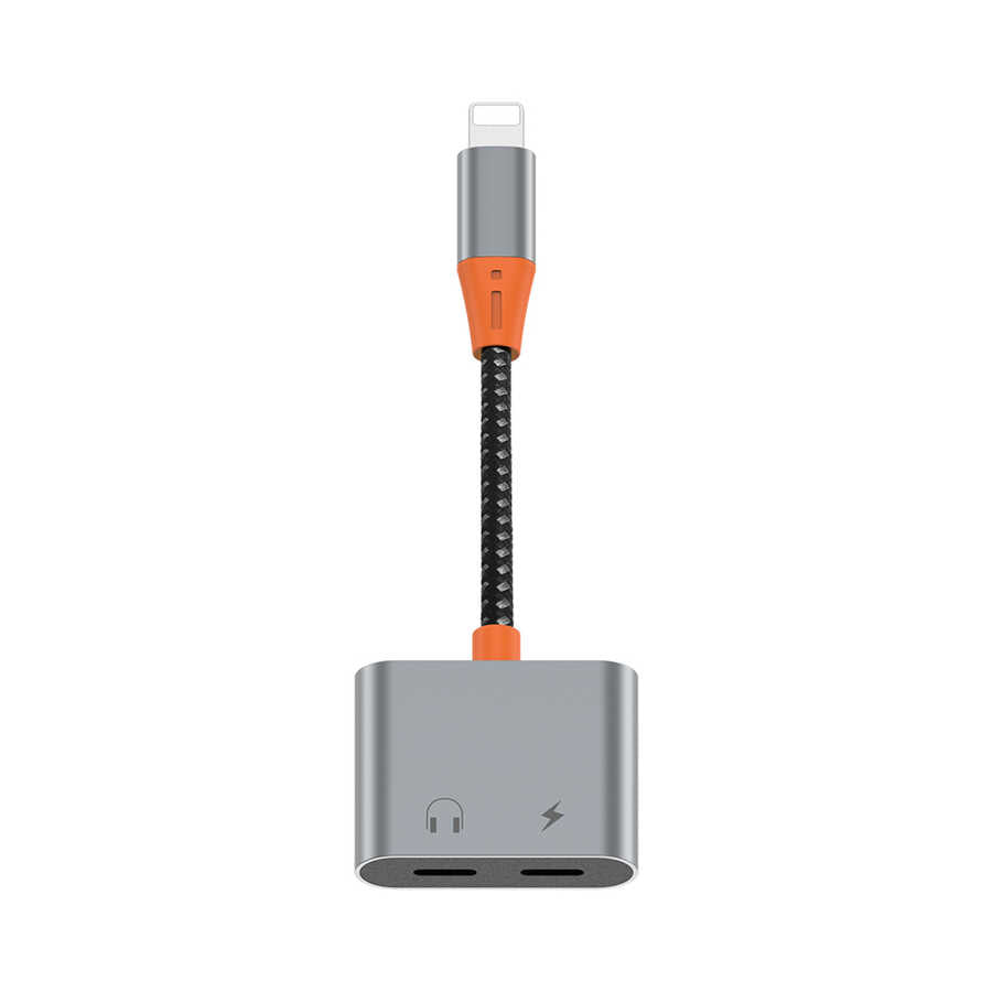 Wiwu LT09 Lightning Şarj Ve Lightning Kulaklık Dönüştürücü Adaptör