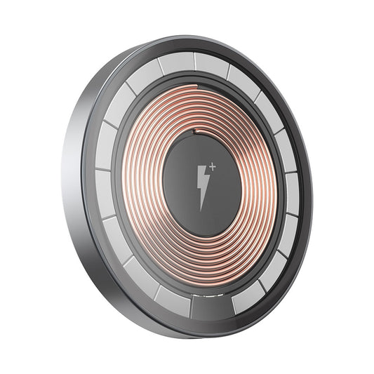 Wiwu M17 Magnetik Intelligent Transparan Wireless Şarj Ultra İnce Şeffaf 15W Android iOS Destekli Siyah