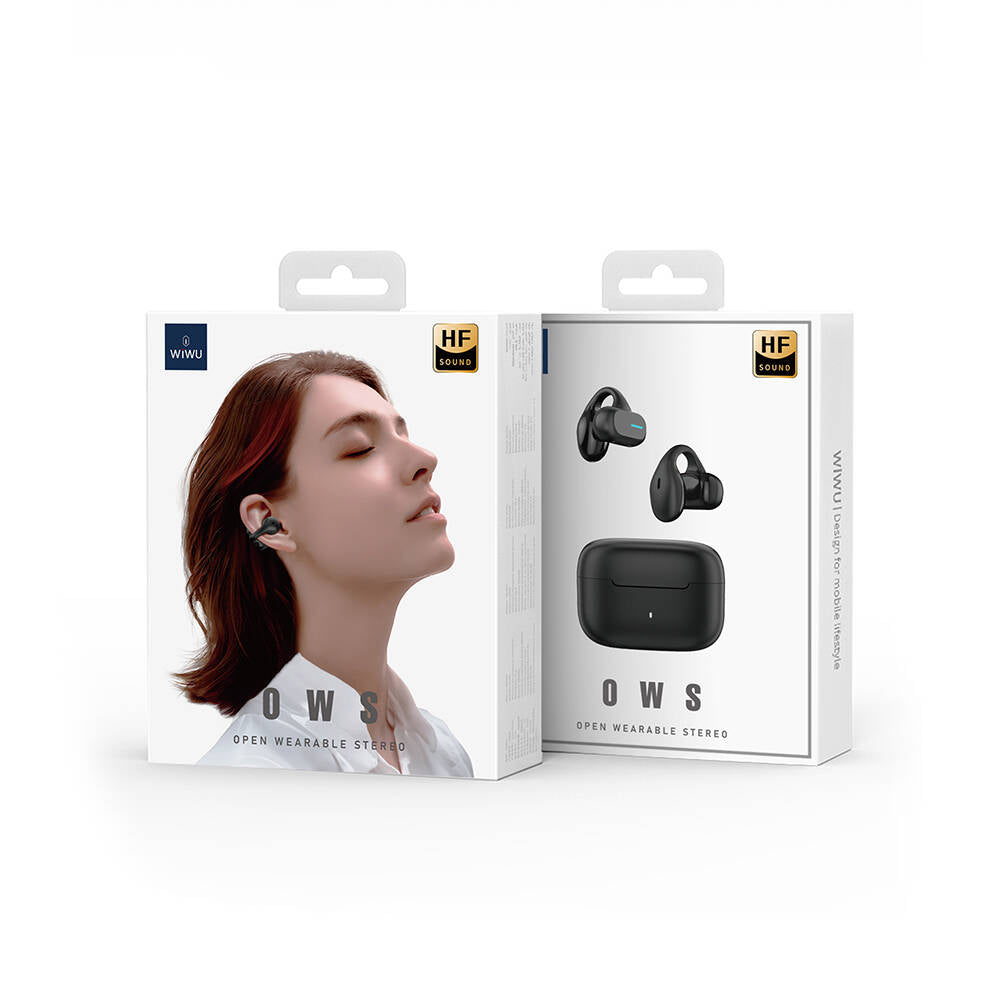 Wiwu O200 Openbuds TWS Kulak İçi Bluetooth v5.3 Kulaklık Siyah