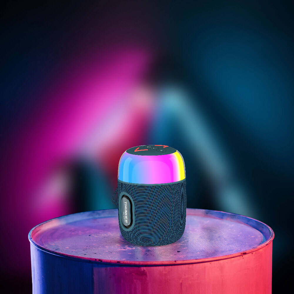 Wiwu P60 Mini RGB Led Işıklı Thunder Wireless Bluetooth Speaker Hoparlör Mavi