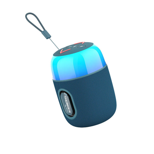 Wiwu P60 Mini RGB Led Işıklı Thunder Wireless Bluetooth Speaker Hoparlör Mavi