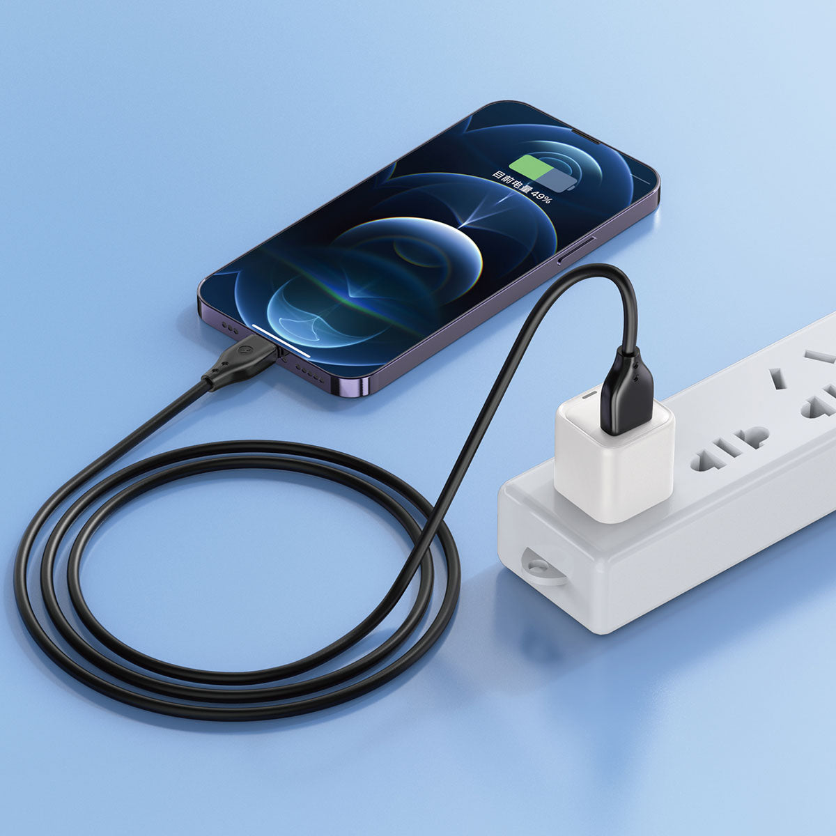 Wiwu Pioneer Wİ-C001 Ultra Esnek Lightning Usb Kablo 1M Siyah