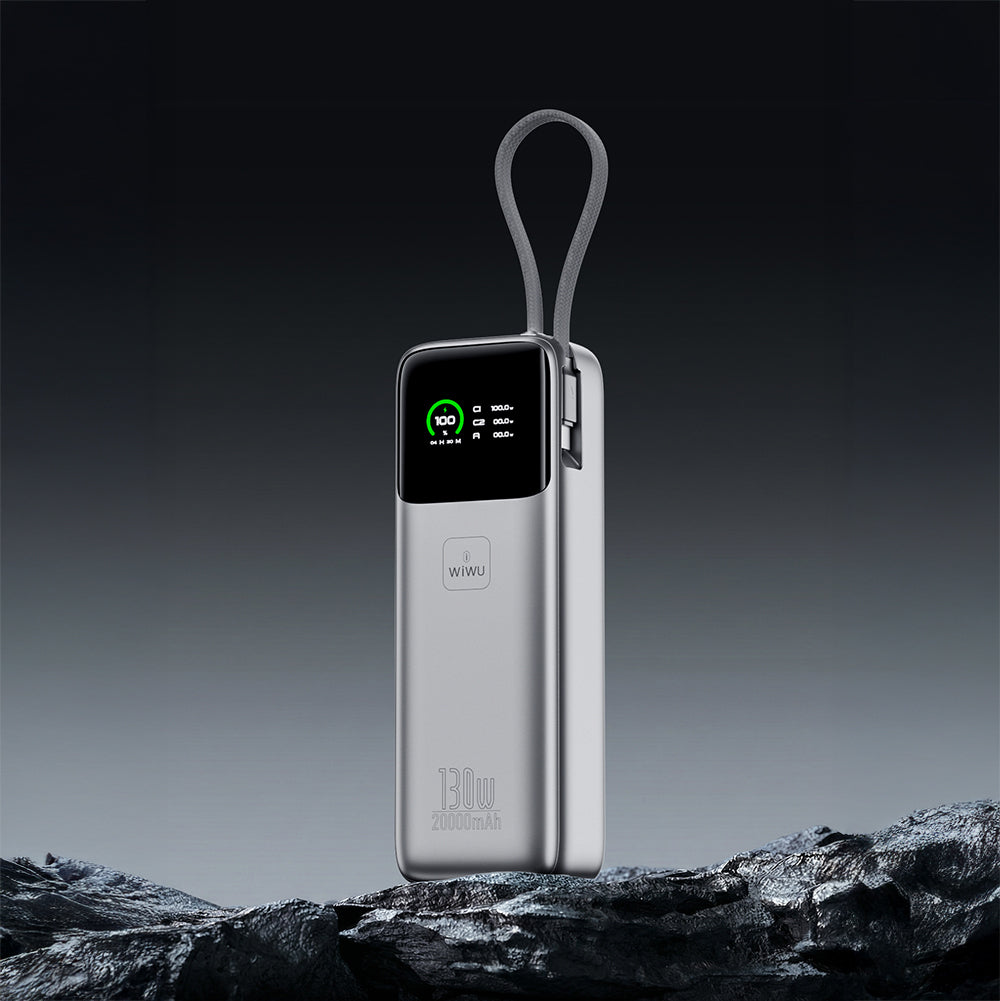 Wiwu PM-301 Power Mega Serisi Type-C Çıkışlı Taşınabilir Powerbank PD 130W 20000mAh