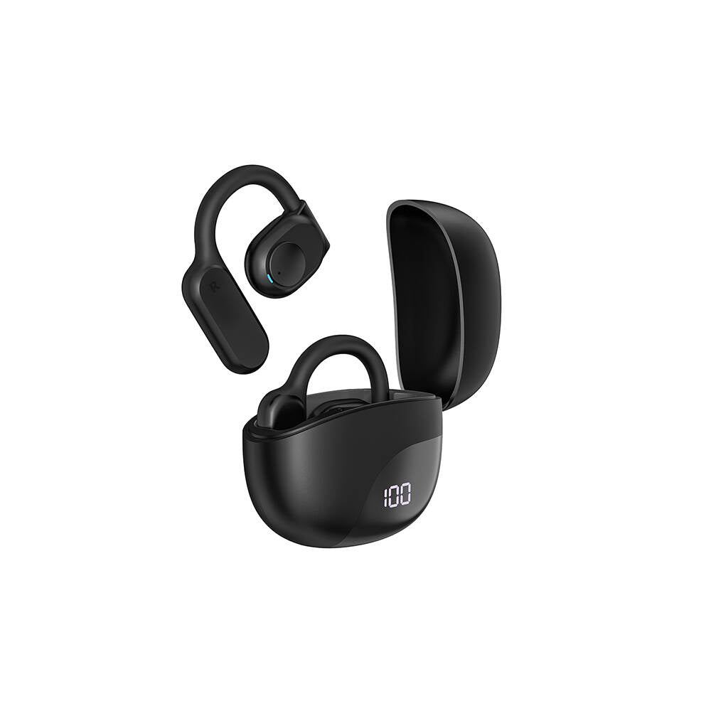 Wiwu T20 Openbuds TWS Kulak İçi Bluetooth v5.3 Kulaklık Siyah